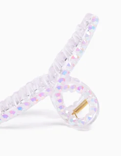 BERSHKA Barrette transparente Violet Clearance