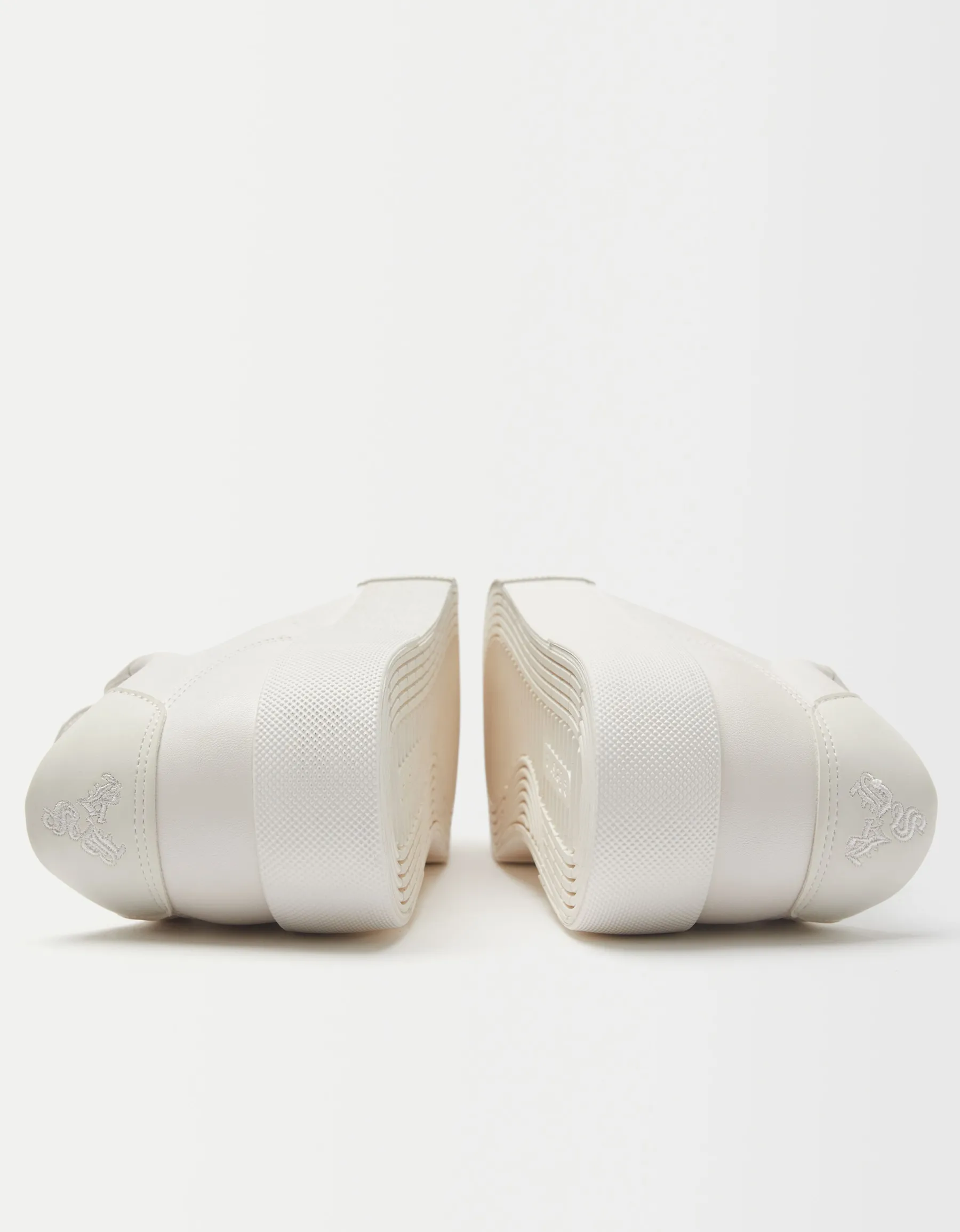 BERSHKA Baskets basiques homme Blanc Fashion
