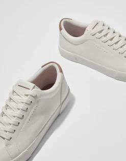 BERSHKA Baskets bi-matière homme Blanc Shop