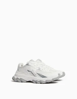 BERSHKA Baskets bimatière mesh Lime Fashion