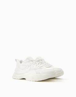 BERSHKA Baskets bimatière mesh Multicouleur Cheap