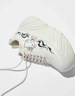 BERSHKA Baskets montantes Hello Kitty Blanc Fashion