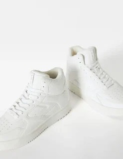 BERSHKA Baskets montantes homme Blanc Best Sale
