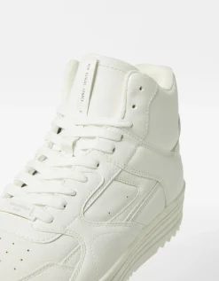 BERSHKA Baskets montantes homme Blanc Best Sale