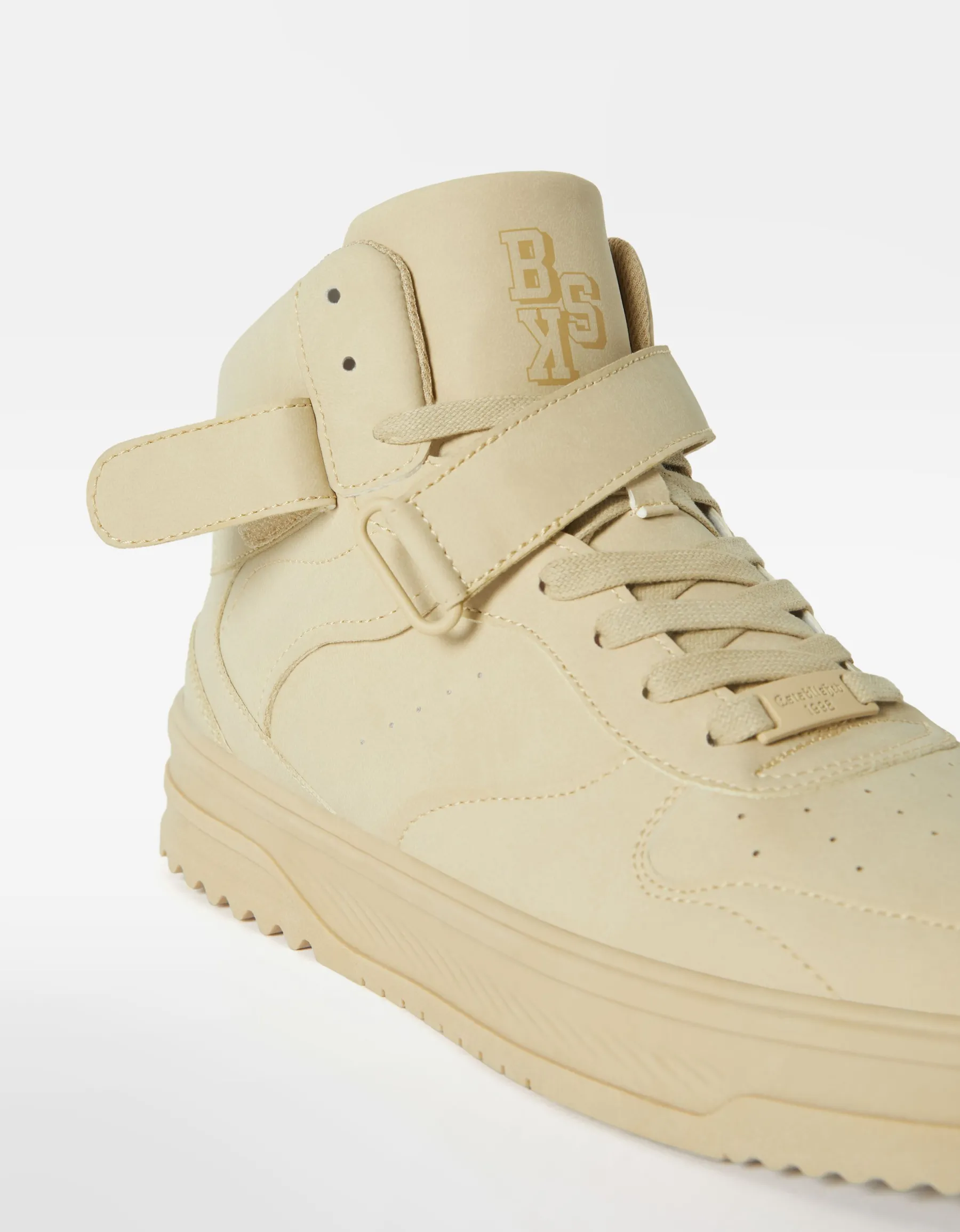 BERSHKA Baskets montantes homme Sable Flash Sale