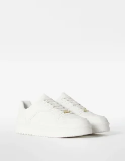 BERSHKA Baskets multi-couches homme Blanc Shop