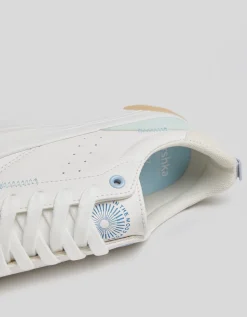 BERSHKA Baskets plateforme bimatière Blanc Clearance