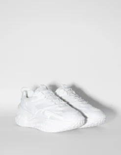 BERSHKA Baskets semelle crantée homme Blanc Online