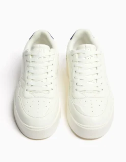 BERSHKA Baskets style rétro homme Blanc Store
