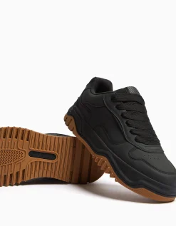 BERSHKA Baskets volume homme Noir Hot