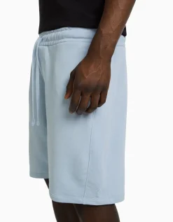BERSHKA Bermuda basique molleton Blanc Outlet
