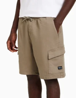 BERSHKA Bermuda jogger cargo Noir Fashion