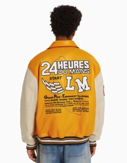 BERSHKA Blouson racing 24h LE MANS Jaune Cheap