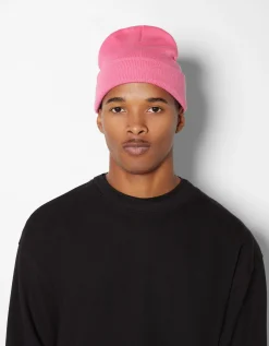 BERSHKA Bonnet basic Rose Sale