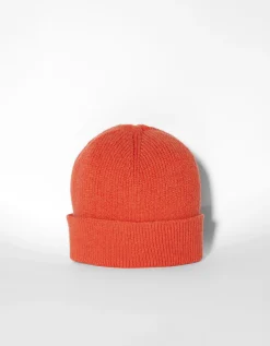 BERSHKA Bonnet court Orange Sale