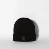 BERSHKA Bonnet maille Noir Shop