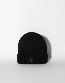 BERSHKA Bonnet maille Noir Shop