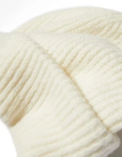 BERSHKA Bonnet maille bord-côte Vert Cheap