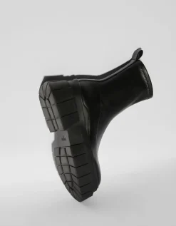 BERSHKA Bottines plateforme moulantes Noir Shop