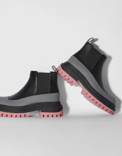 BERSHKA Bottines plates semelle colorée Multicouleur Online