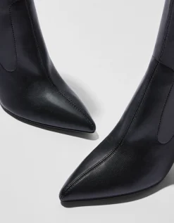 BERSHKA Bottines talon moulantes Noir Best