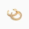 BERSHKA Boucles d’eilles anneaux pierres fantaisie Or Sale