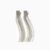 BERSHKA Boucles d’oreilles cascade pierres fantaisie Argent Store