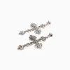 BERSHKA Boucles d’oreilles croix Argent Fashion