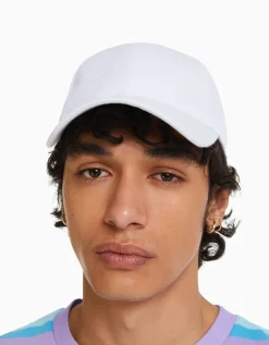BERSHKA Casquette basique Blanc Outlet