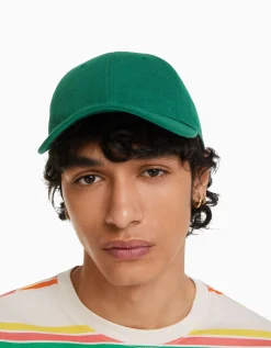 BERSHKA Casquette basique Vert Fashion
