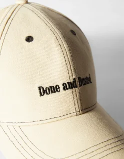 BERSHKA Casquette brodée Sable Online