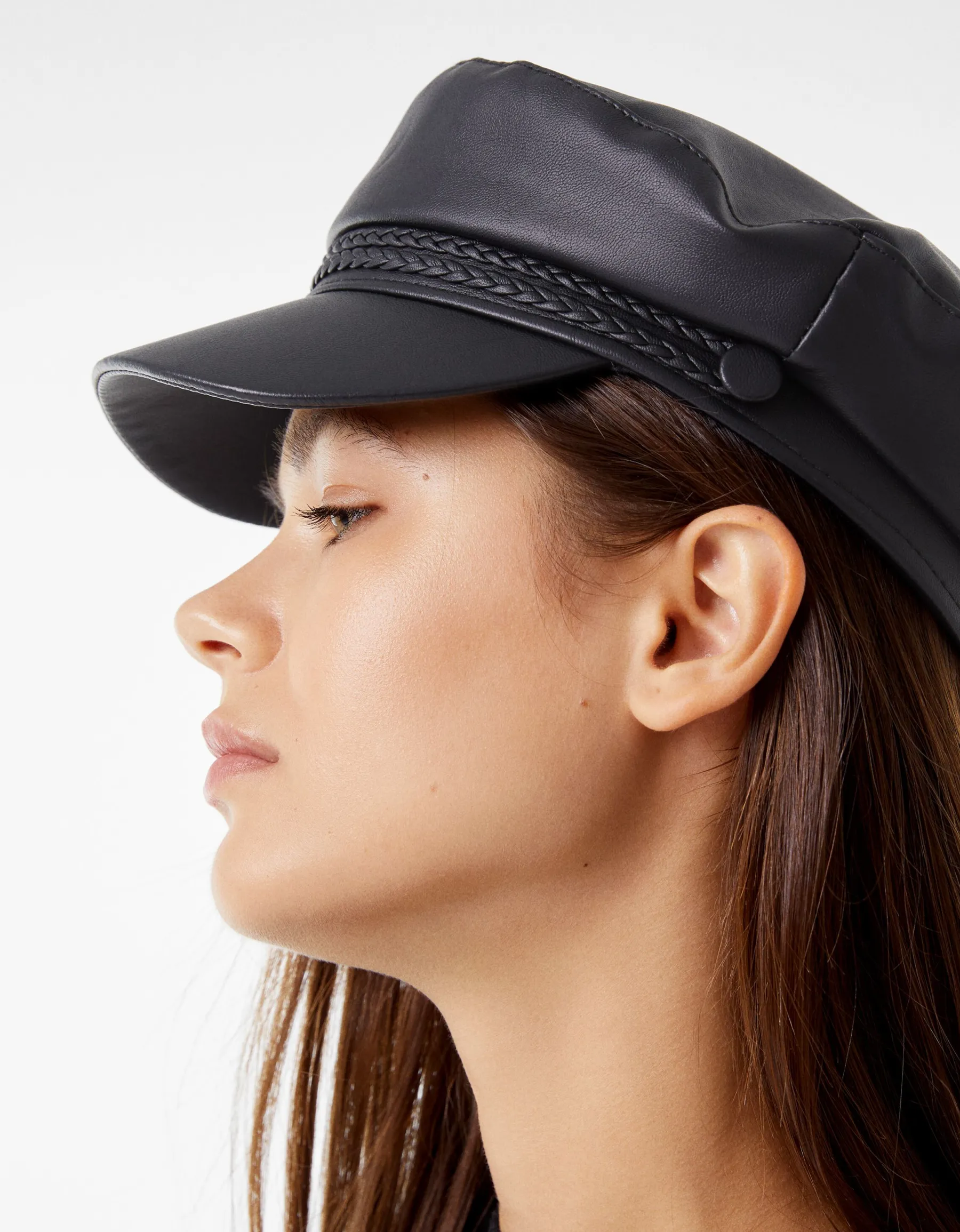 BERSHKA Casquette de marin Noir Store