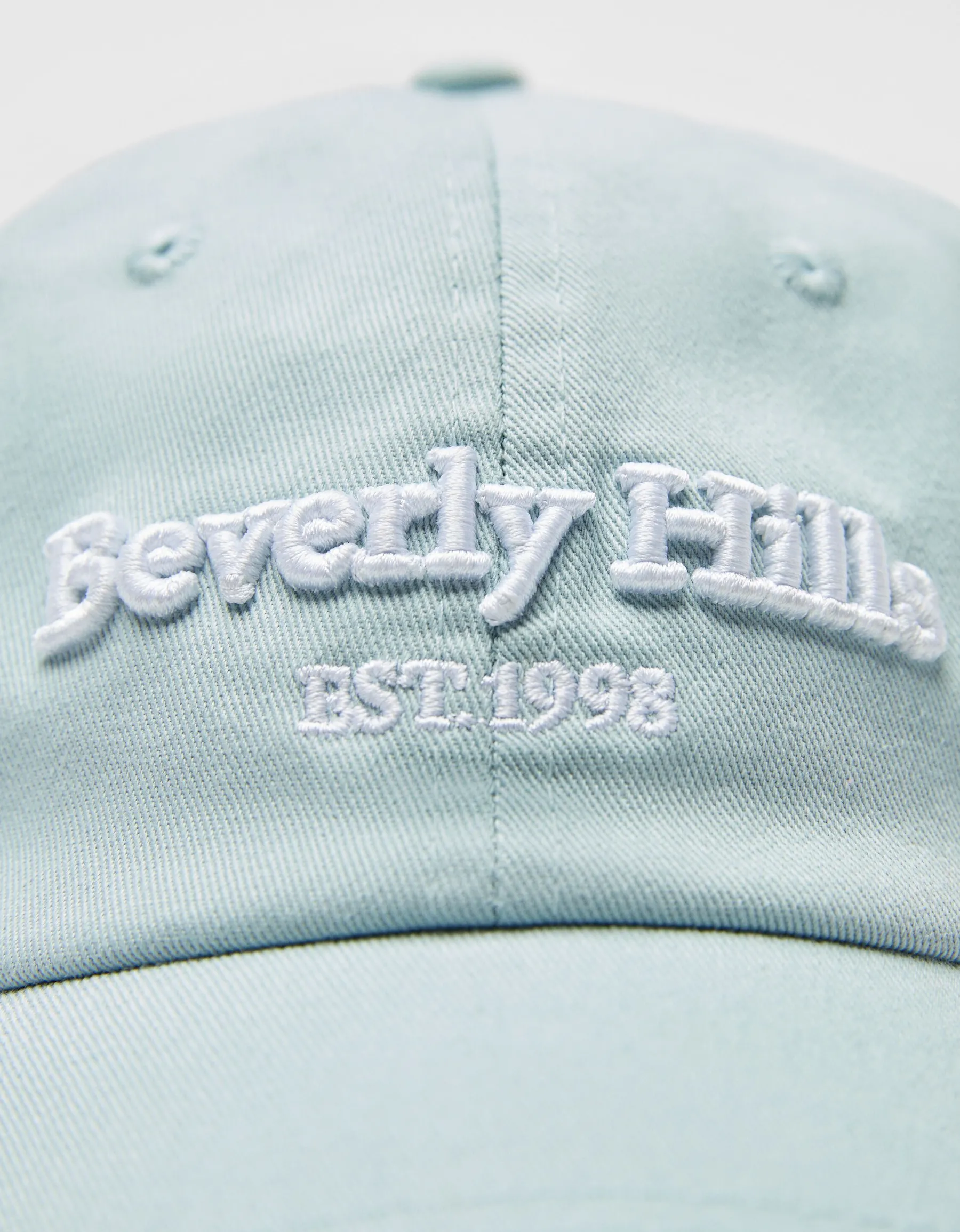 BERSHKA Casquette message Bleu lavé Clearance