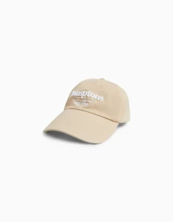 BERSHKA Casquette message Beige Online