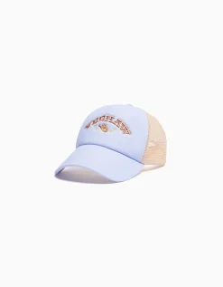 BERSHKA Casquette trucker brodée Bleu Flash Sale