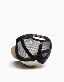 BERSHKA Casquette trucker imprimée Noir Fashion