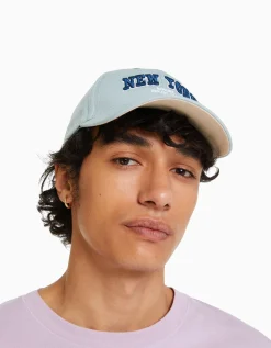 BERSHKA Casquette varsity Marine Cheap