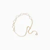 BERSHKA Ceinture chaîne anneaux Or Discount
