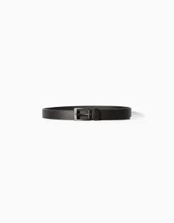 BERSHKA Ceinture fine similicuir Marine Shop