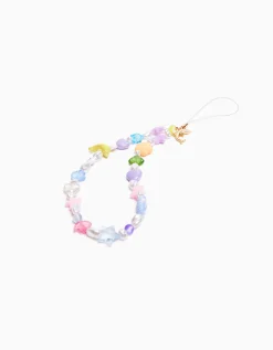 BERSHKA Chaîne téléphone portable perles fantaisie Multicouleur Store
