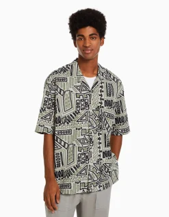 BERSHKA Chemisette rustique Multicouleur Store