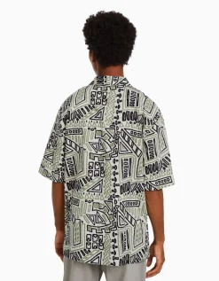 BERSHKA Chemisette rustique Multicouleur Store