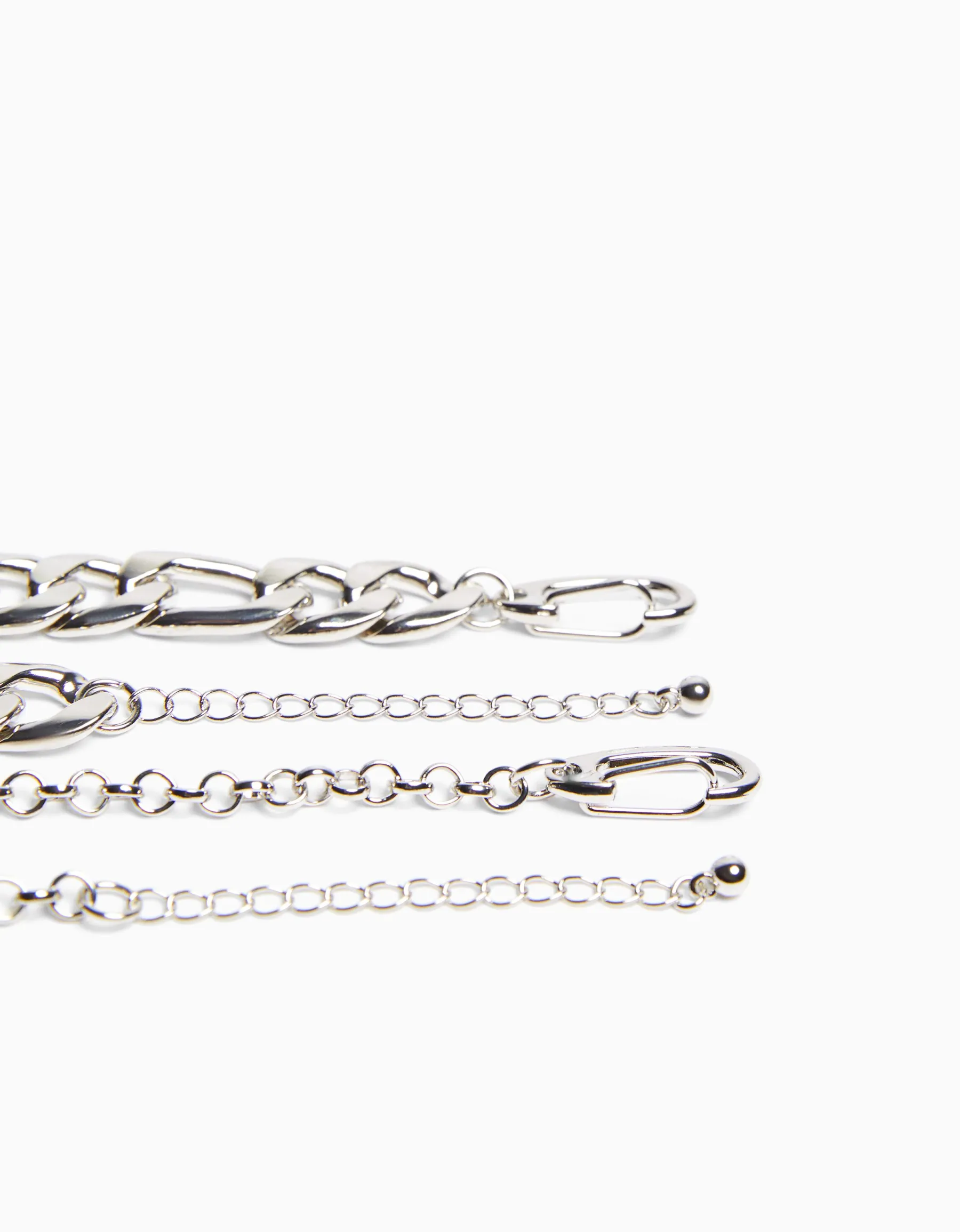 BERSHKA Collier tête de mort Argent Cheap