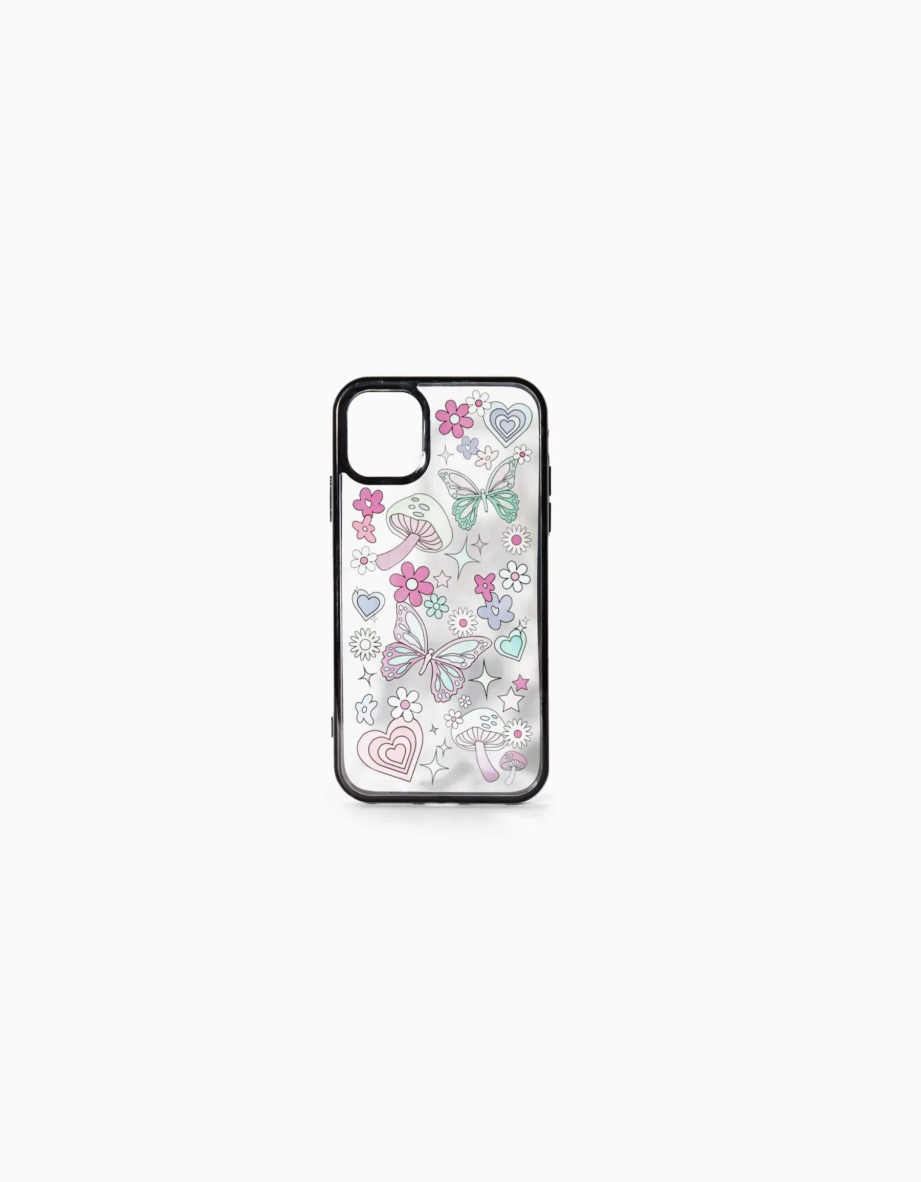 BERSHKA Coque mobile imprimée Rose Best Sale