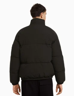BERSHKA Doudoune Noir Sale