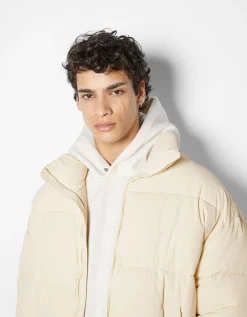 BERSHKA Doudoune oversize Bleu Fashion