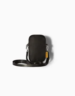 BERSHKA Housse téléphone bandoulière Noir Discount