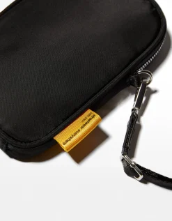 BERSHKA Housse téléphone bandoulière Noir Discount