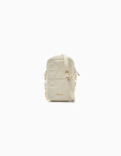 BERSHKA Housse téléphone matelassée Écru Best