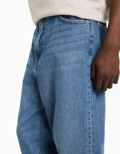 BERSHKA Jean baggy Bleu Best